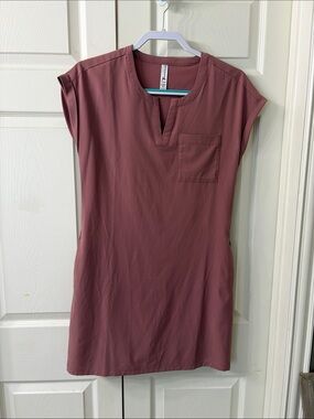 KYODAN OUTDOOR Sleeveless V-Neck Tunic Dress in Dusty Rose